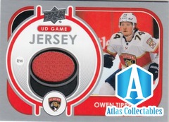 2021-22 Upper Deck Series 1 Owen Tippett UD Jersey Panthers GJ-OT